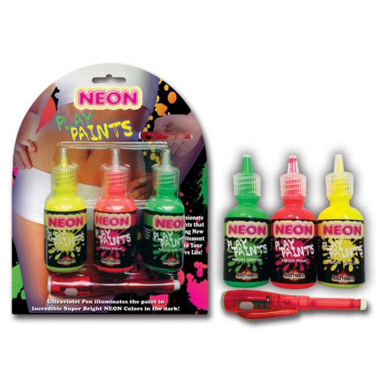 Image de NEON BODY PAINTS 3 PACK CARD