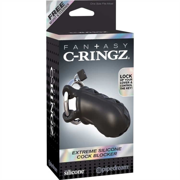 Image de C-RINGZ EXTREME SILICONE COCK BLOCKER NOIR