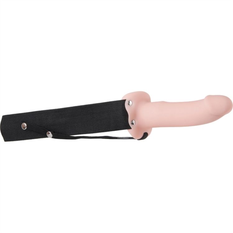 Image de Adam's Flexskin Hollow Strap-on Flesh