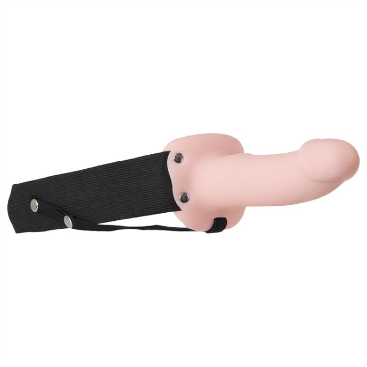 Image de Adam's Flexskin Hollow Strap-on Flesh