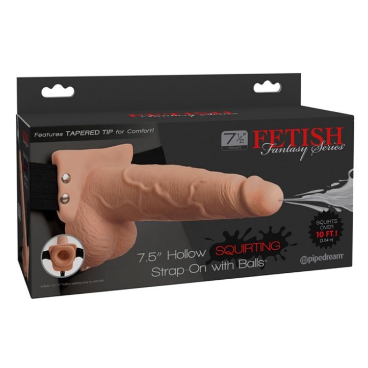 Image de Fetish Fantasy 7.5" Hollow Squirting Strap-On with