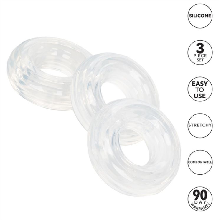 Image de Set of 3 Silicone Stacker Rings