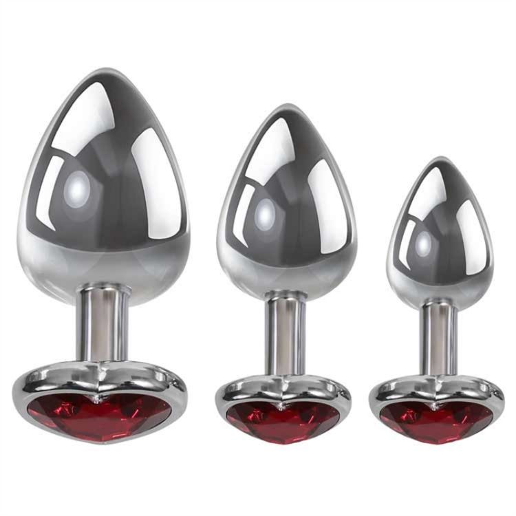 Image de THREE HEARTS GEM ANAL PLUG SET