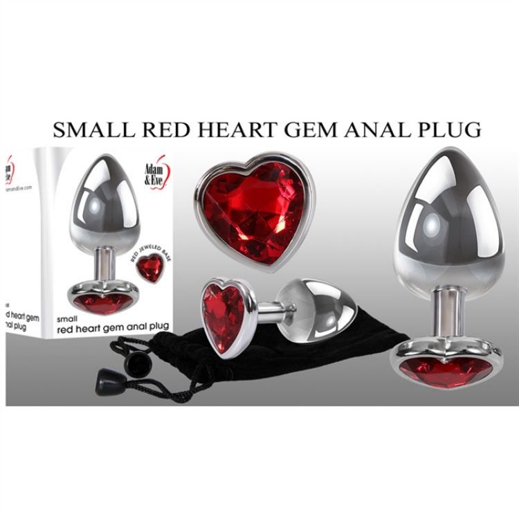 Image de SMALL RED HEART GEM ANAL PLUG