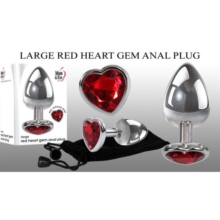 Image de LARGE RED HEART GEM ANAL PLUG