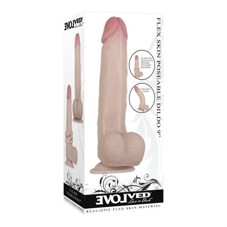 Image de FLEXSKIN POSEABLE DILDO 9" LIGHT