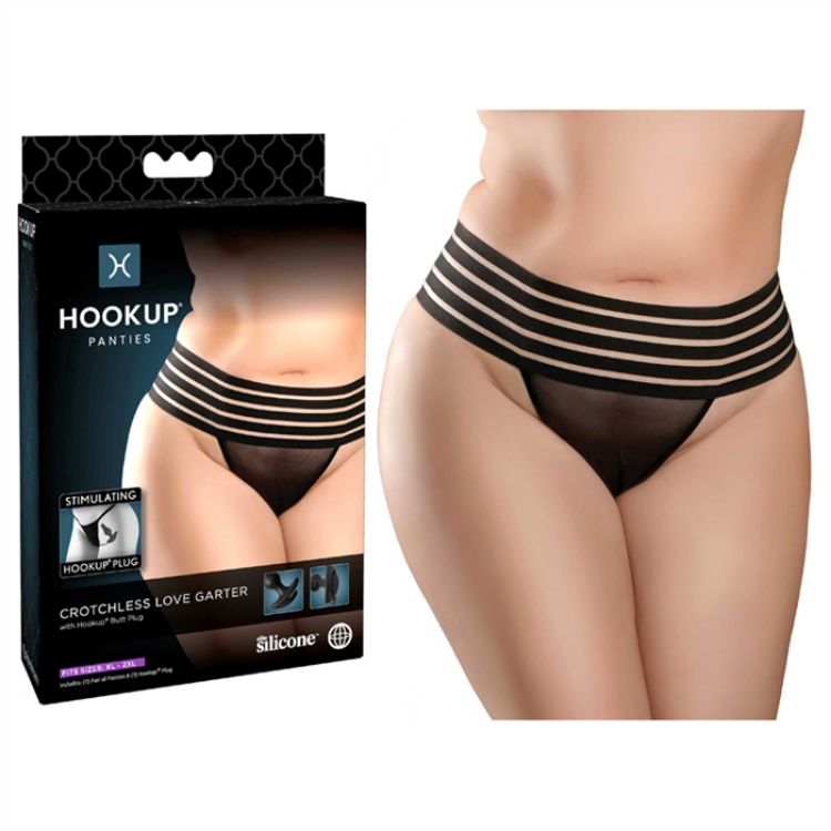 Image de CROTCHLESS LOVE GARTER  (XL-2XL)