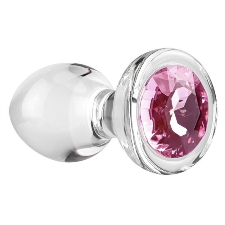 Image de SMALL PINK GEM GLASS PLUG