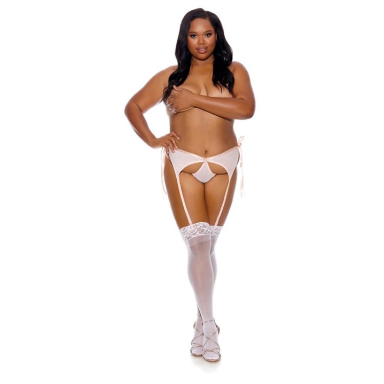 Image de ALL-IN-1 Garter & Panty - Peach - Plus Size