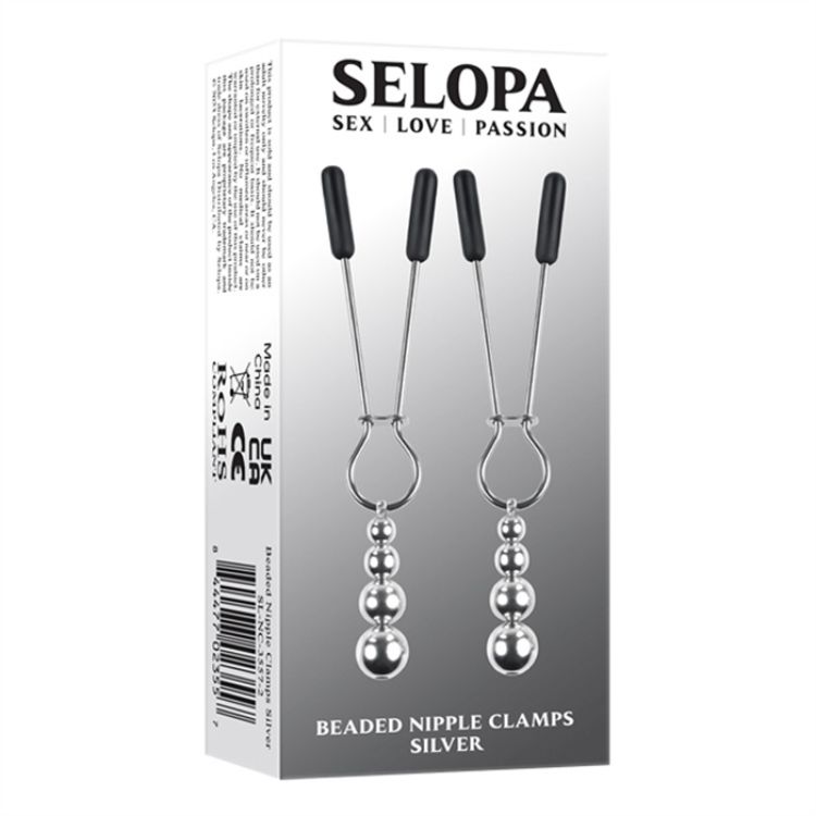 Image de Beaded Nipple Clamps - Silver