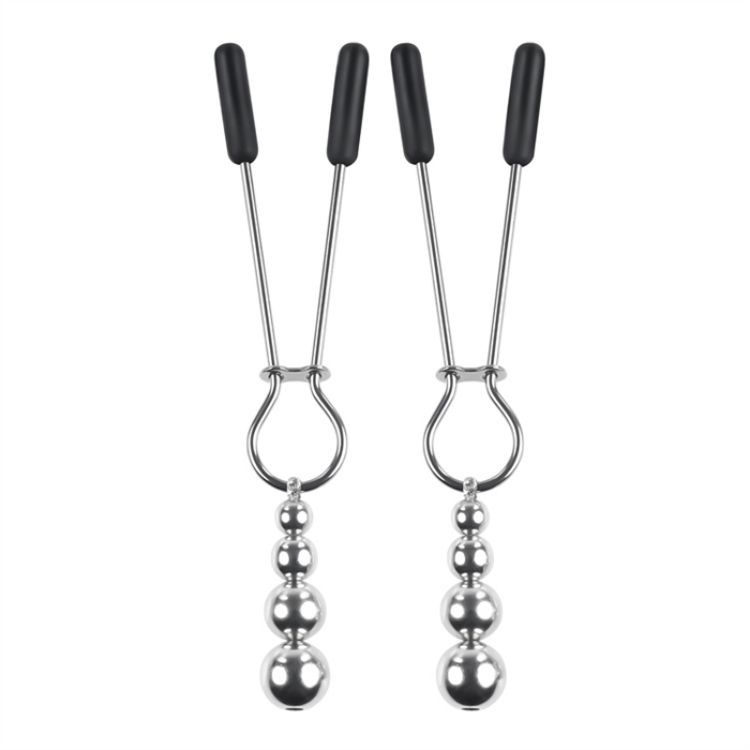 Image de Beaded Nipple Clamps - Silver