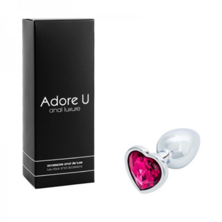 Image de Anal Luxure – Plug métal coeur – Petit – Rouge