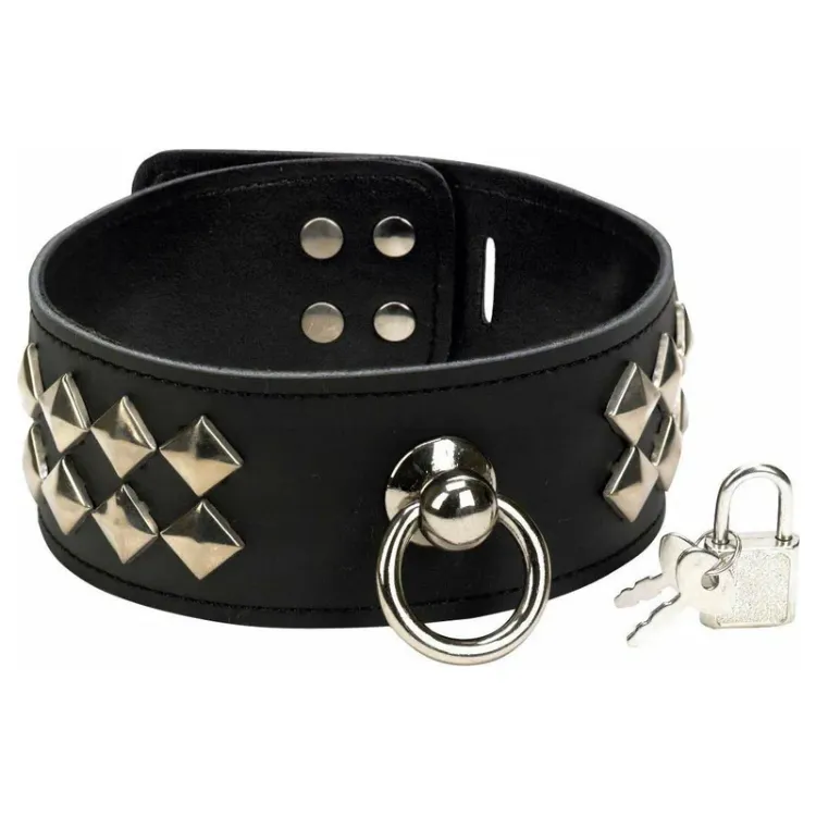 Image de Punishment – Collier noir clouté