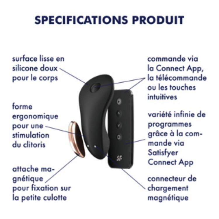 Image de Satisfyer - Vibromasseur culotte Little Secret