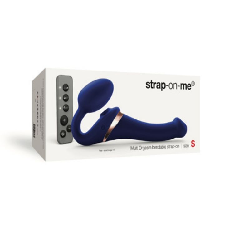 Image de Strap-On-Me - Gode ceinture pliable multi-orgasmes - Petit Bleu