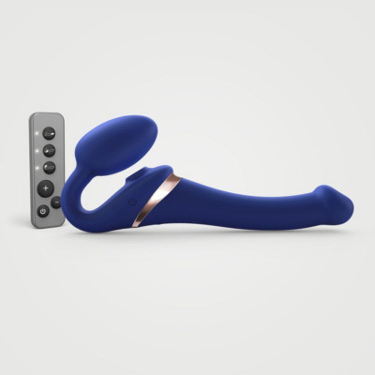 Image de Strap-On-Me - Gode ceinture pliable multi-orgasmes - Petit Bleu