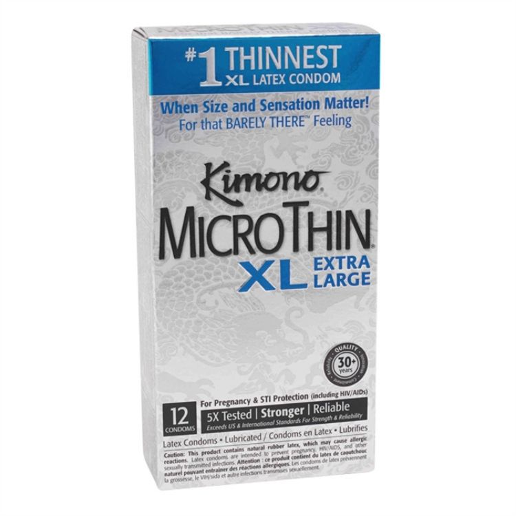 Image de KIMONO Microthin XL extra large - boite de 12 unités
