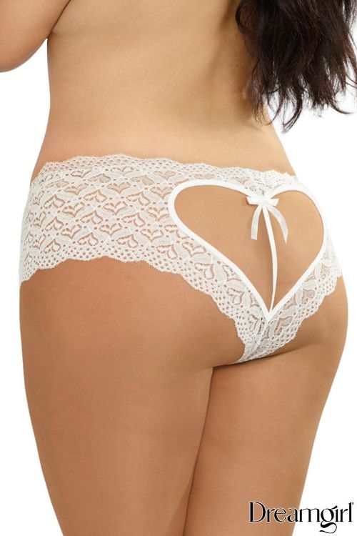 Image de Culotte coeur ouvert  1X - Blanc