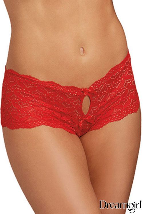 Image de Culotte cœur ouvert  Large - Rouge