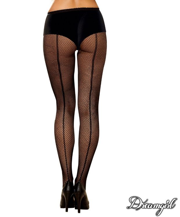 Image de Collants résille avec couture arrière - O/S