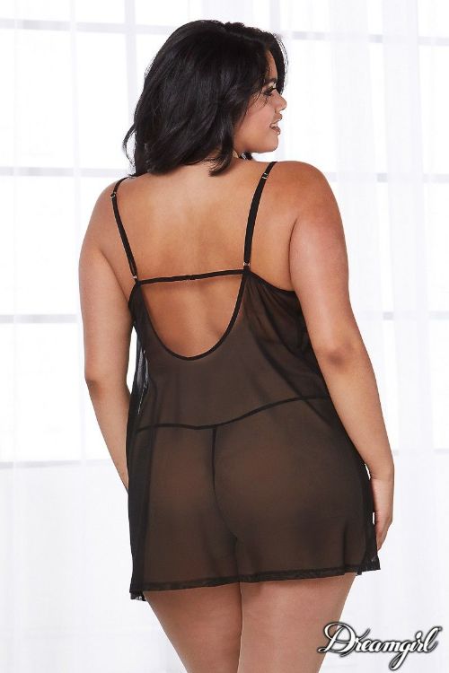 Image de Ensemble peignoir transparent - 1X
