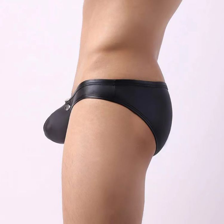 Image de RFE – Slip wetlook avec boutons-pression -  Large